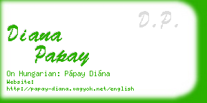 diana papay business card